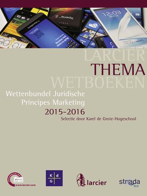 cover image of Wettenbundel juridische principes marketing